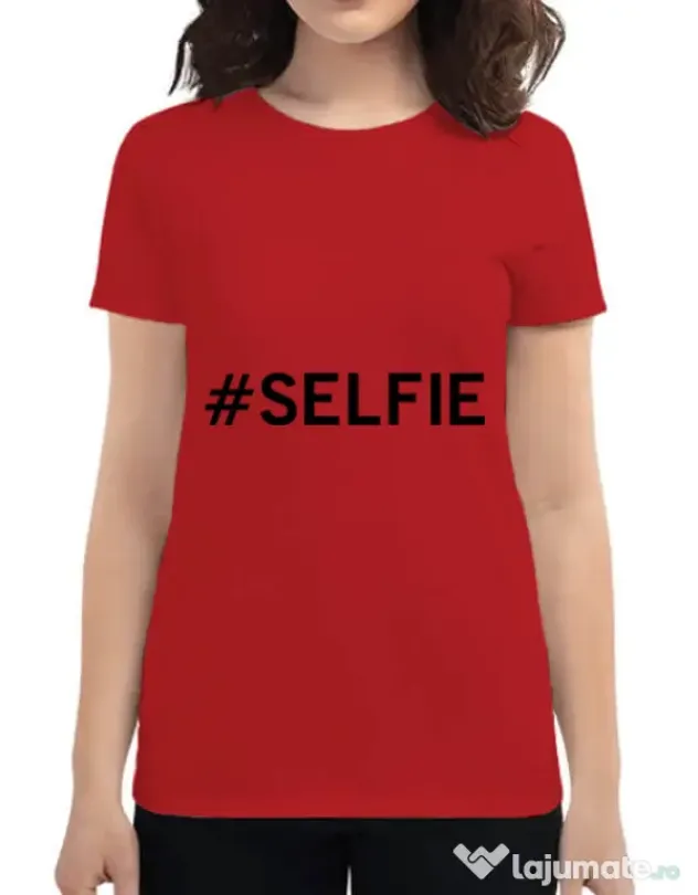 Tricou ADLER dama Selfie Rosu