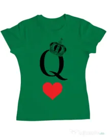 Tricou ADLER dama Fancy queen Verde mediu