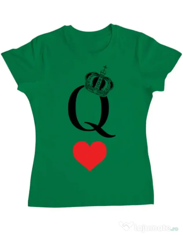 Tricou ADLER dama Fancy queen Verde mediu