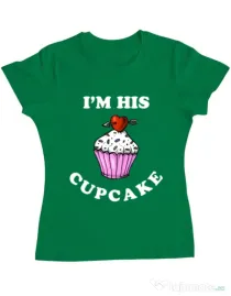 Tricou ADLER dama His cupcake Verde mediu