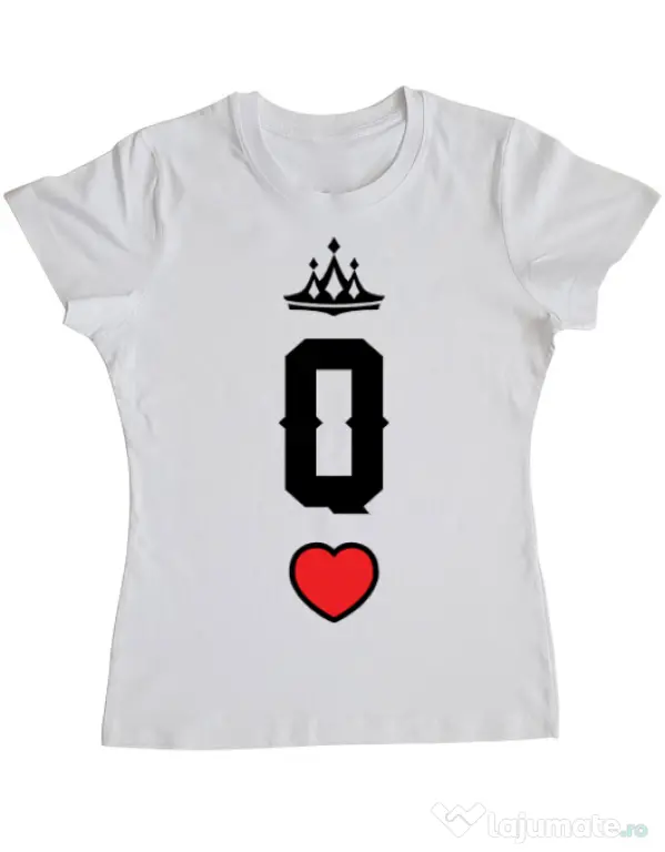 Tricou ADLER dama Queen Alb