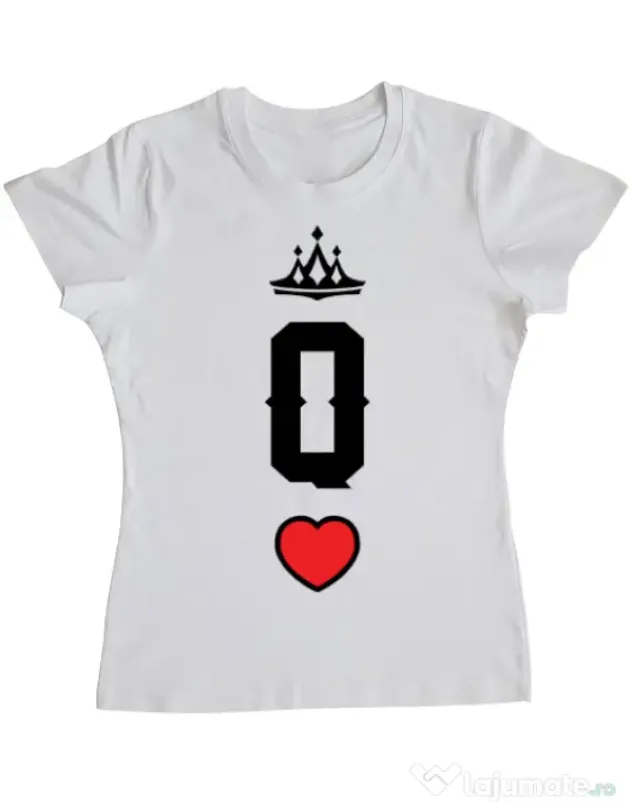 Tricou ADLER dama Queen Alb