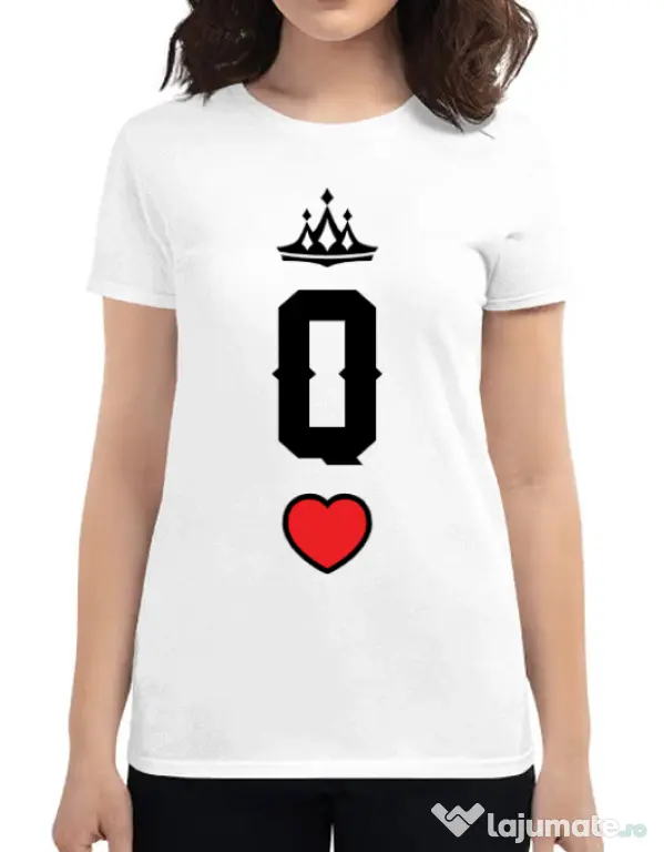 Tricou ADLER dama Queen Alb