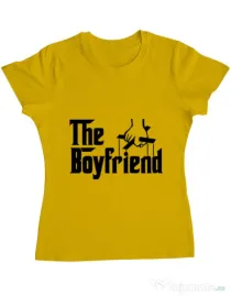 Tricou ADLER dama The boyfriend Galben