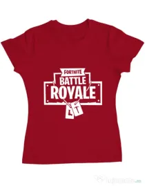 Tricou ADLER dama Battle royale Rosu