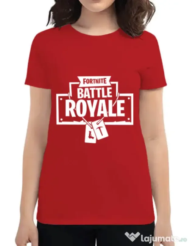 Tricou ADLER dama Battle royale Rosu