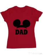 Tricou ADLER dama Mouse dad Rosu