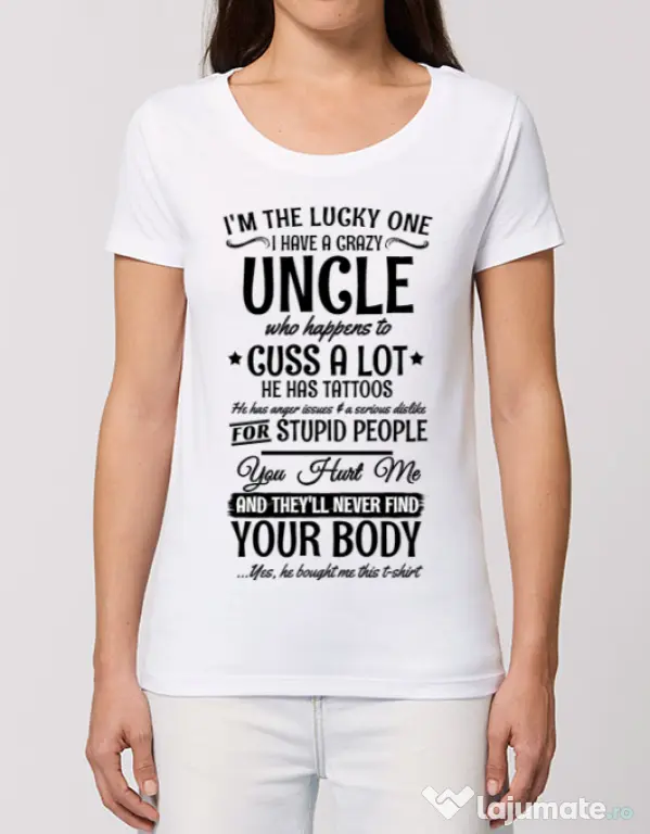 Tricou STANLEY STELLA dama The lucky one Alb