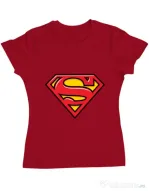 Tricou ADLER dama Superman Rosu