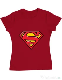 Tricou ADLER dama Superman Rosu
