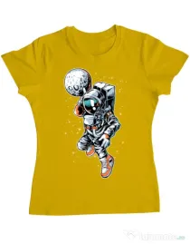 Tricou ADLER dama Astronaut Galben