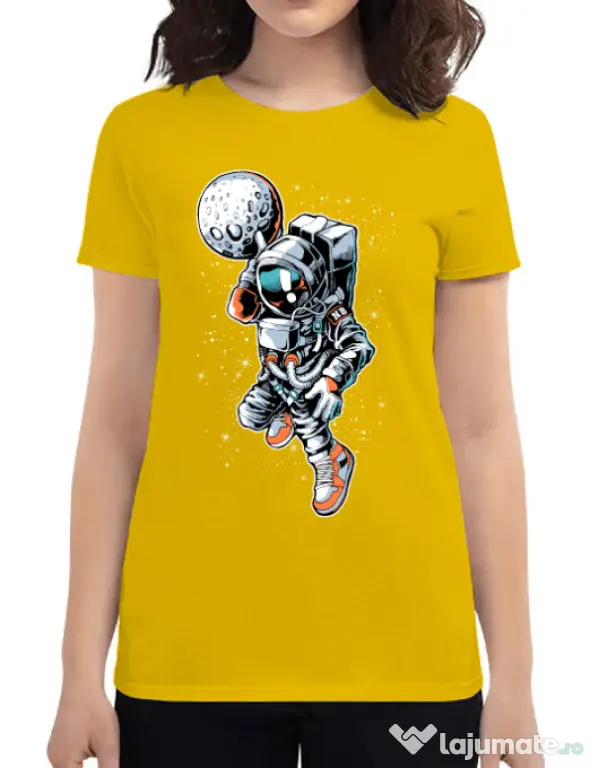Tricou ADLER dama Astronaut Galben