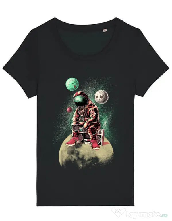 Tricou STANLEY STELLA dama Astronaut - DJ Negru