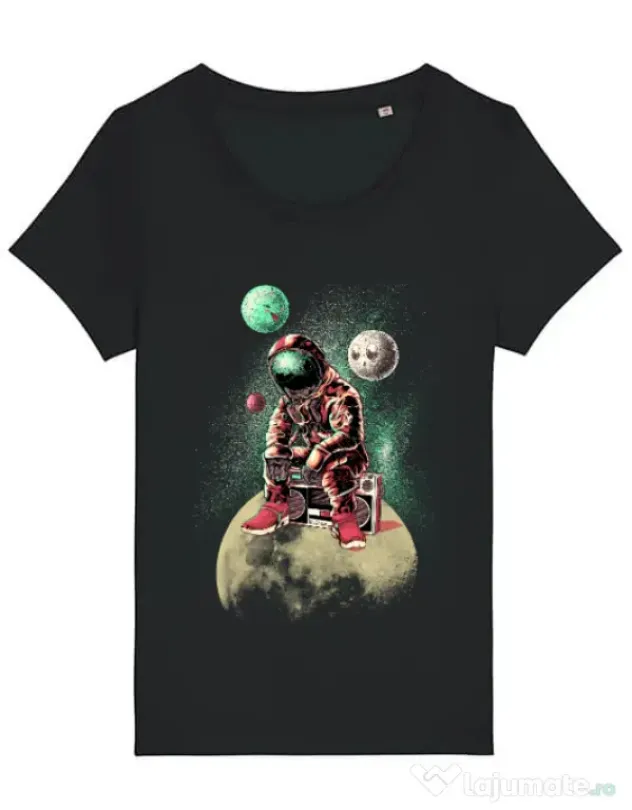 Tricou STANLEY STELLA dama Astronaut - DJ Negru