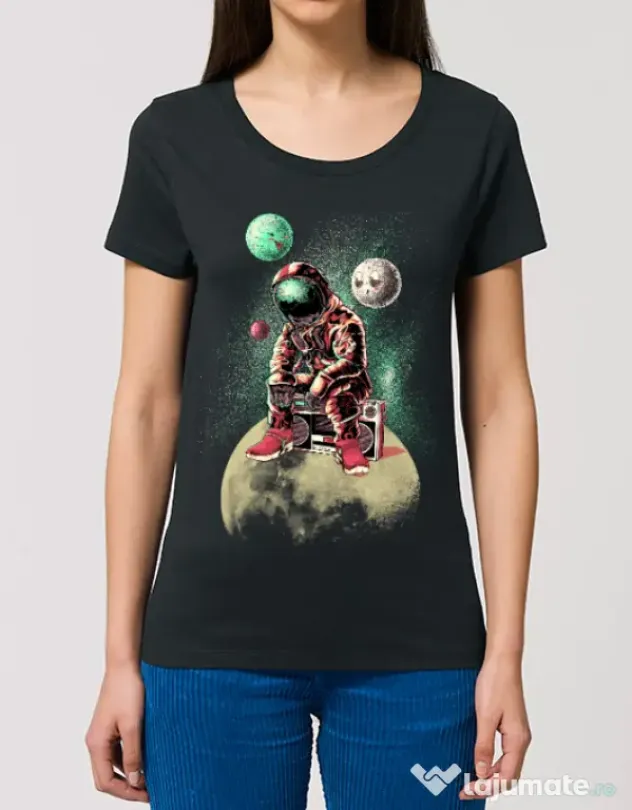 Tricou STANLEY STELLA dama Astronaut - DJ Negru