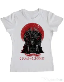Tricou ADLER dama Game of Clones Alb