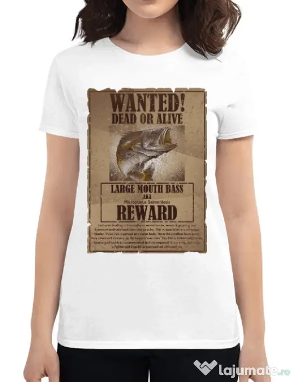 Tricou ADLER dama Dead or alive Alb