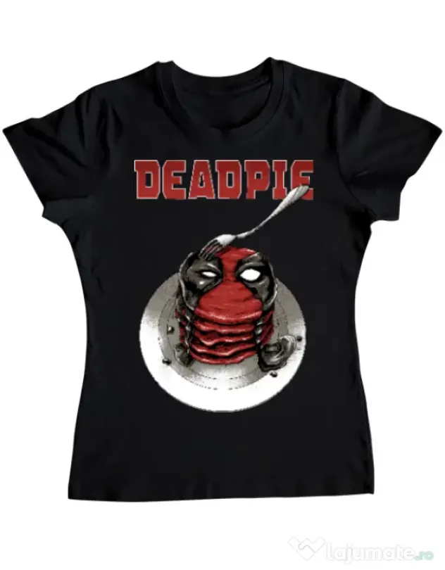 Tricou ADLER dama Deadpie Negru