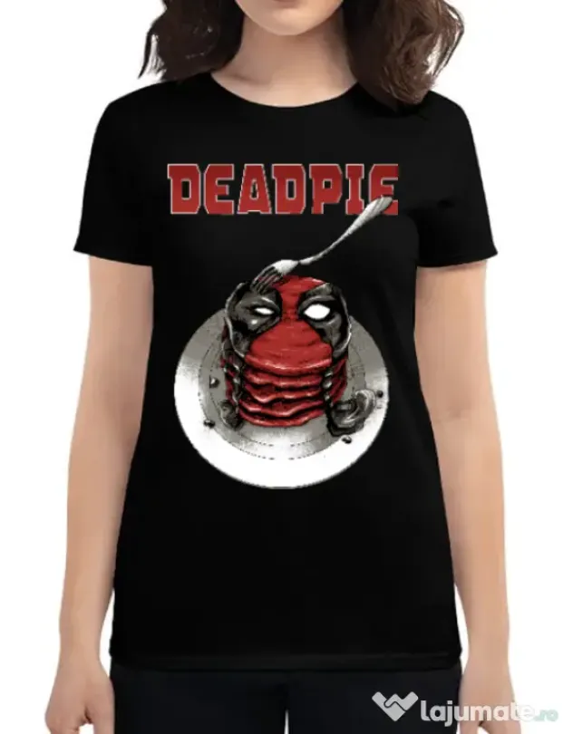 Tricou ADLER dama Deadpie Negru