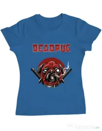 Tricou ADLER dama Deadpug Albastru azuriu