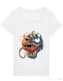 Tricou STANLEY STELLA dama Halloween Venom Alb