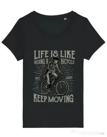 Tricou STANLEY STELLA dama Keep moving Negru