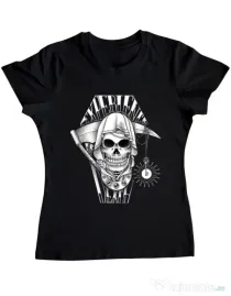 Tricou ADLER dama Experience death Negru