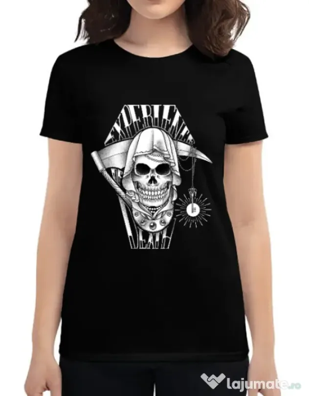 Tricou ADLER dama Experience death Negru
