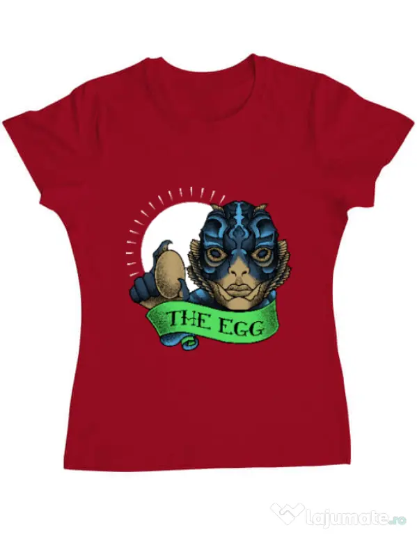 Tricou ADLER dama Shape of water Rosu