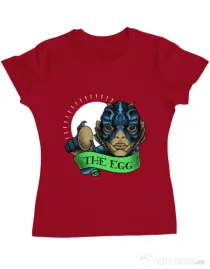 Tricou ADLER dama Shape of water Rosu