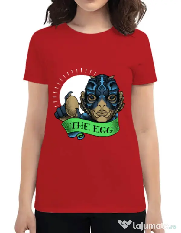 Tricou ADLER dama Shape of water Rosu