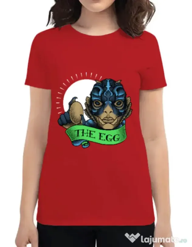 Tricou ADLER dama Shape of water Rosu