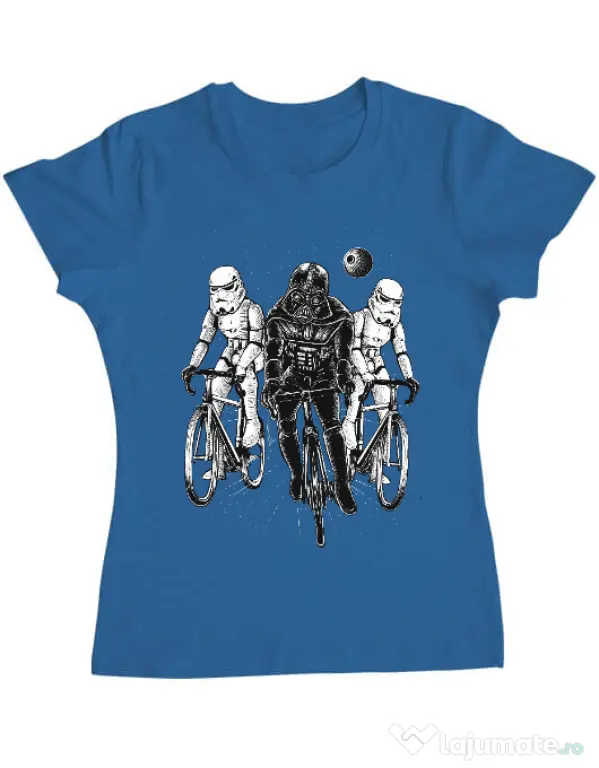 Tricou ADLER dama Star bikers Albastru azuriu