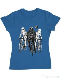 Tricou ADLER dama Star bikers Albastru azuriu