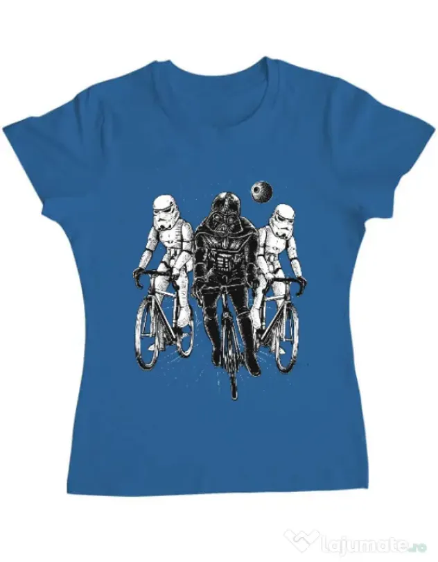 Tricou ADLER dama Star bikers Albastru azuriu