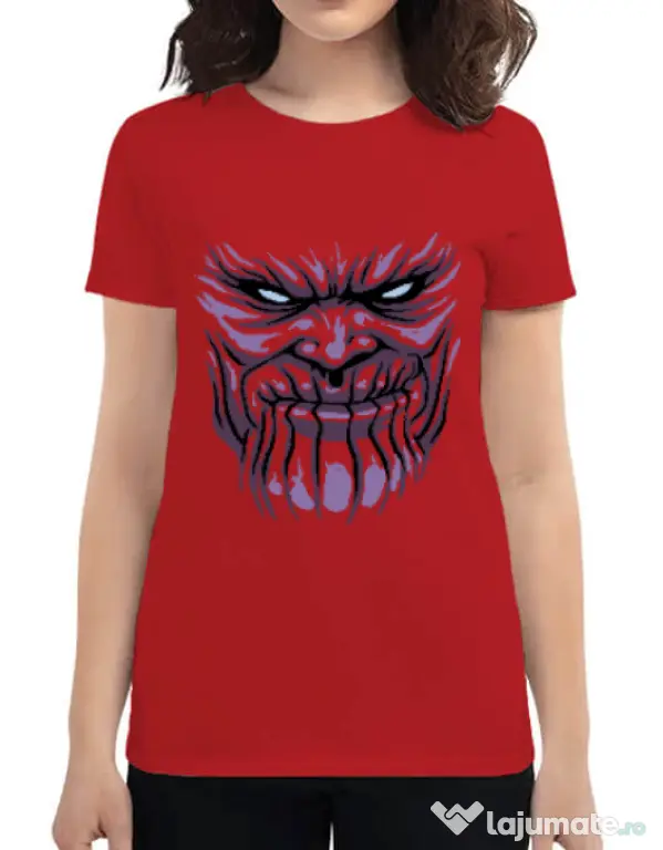 Tricou ADLER dama Thanos mask Rosu