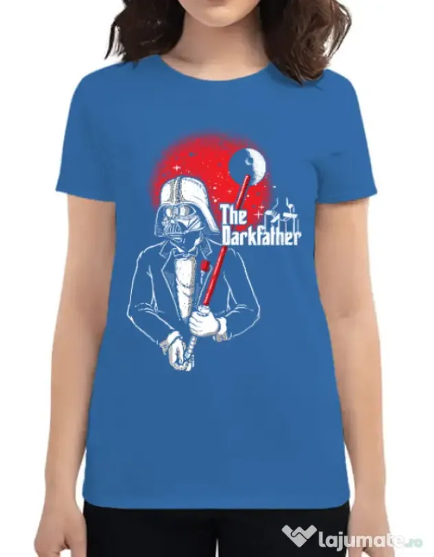 Tricou ADLER dama The darkfather Albastru azuriu