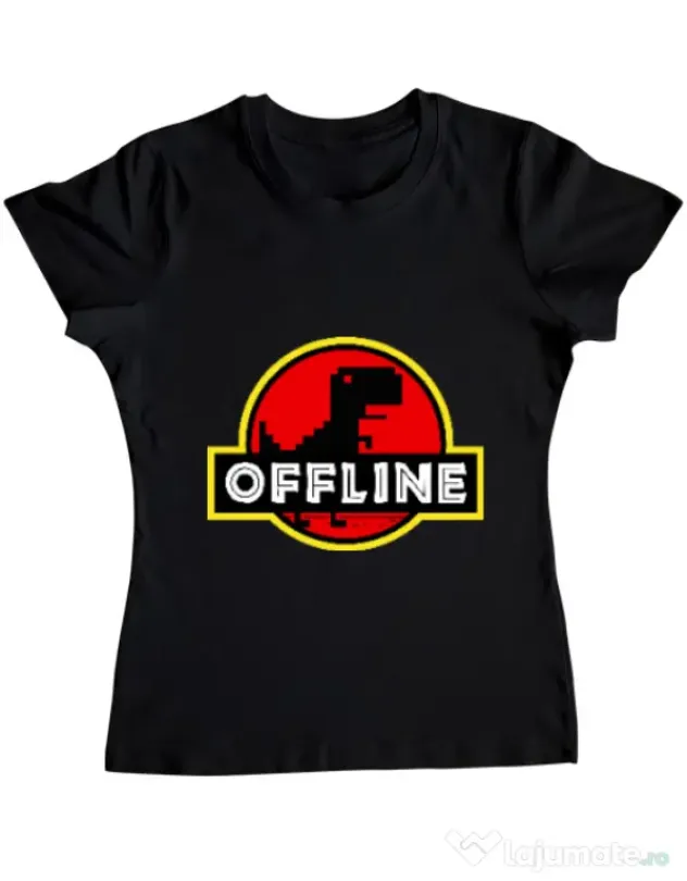 Tricou ADLER dama Offline Negru