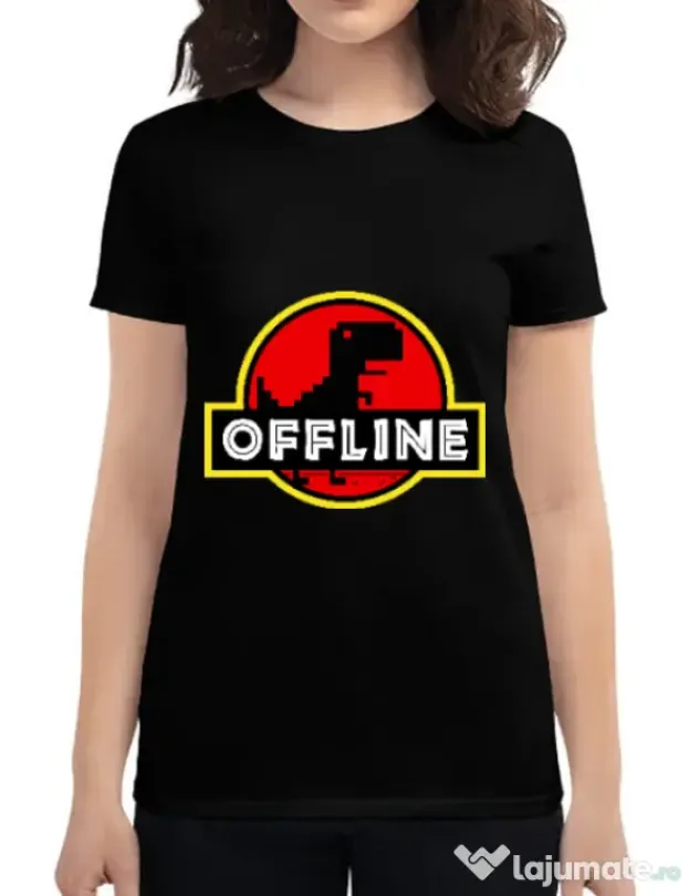 Tricou ADLER dama Offline Negru