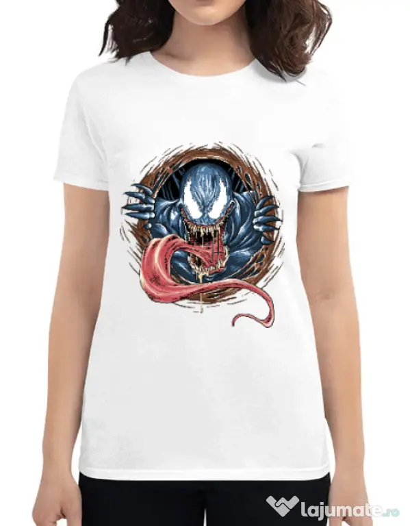 Tricou ADLER dama Venom rise Alb