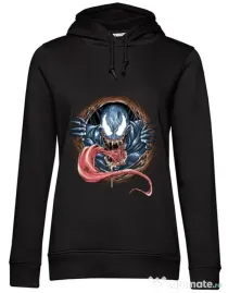 Hoodie dama cu gluga Venom rise Negru