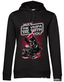 Hoodie dama cu gluga Star rider Negru