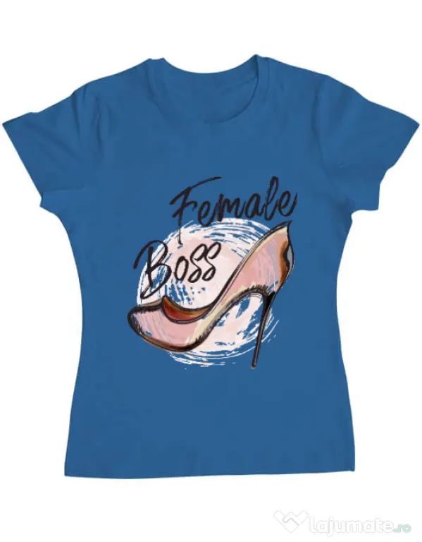 Tricou ADLER dama Female boss Albastru azuriu