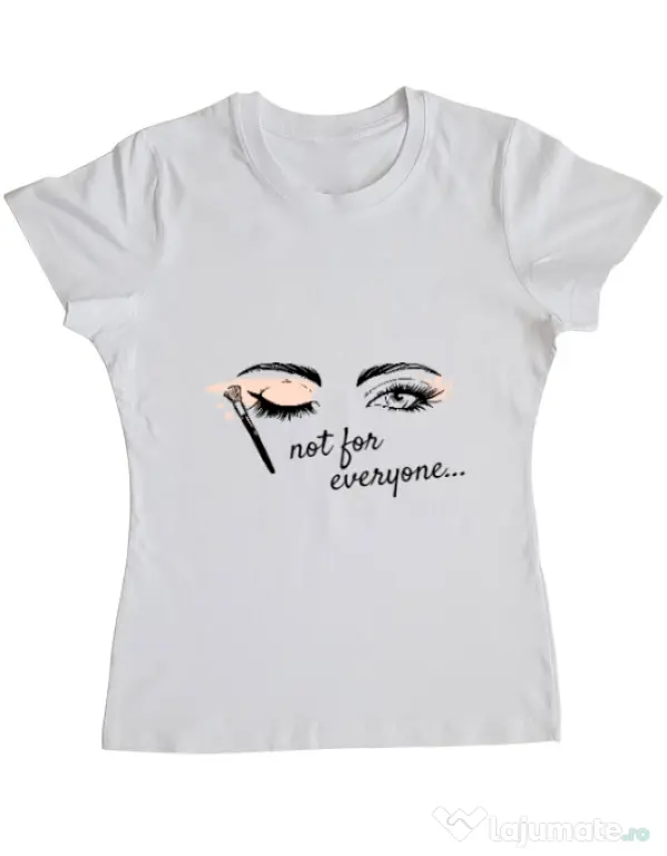 Tricou ADLER dama Not for everyone Alb