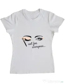 Tricou ADLER dama Not for everyone Alb