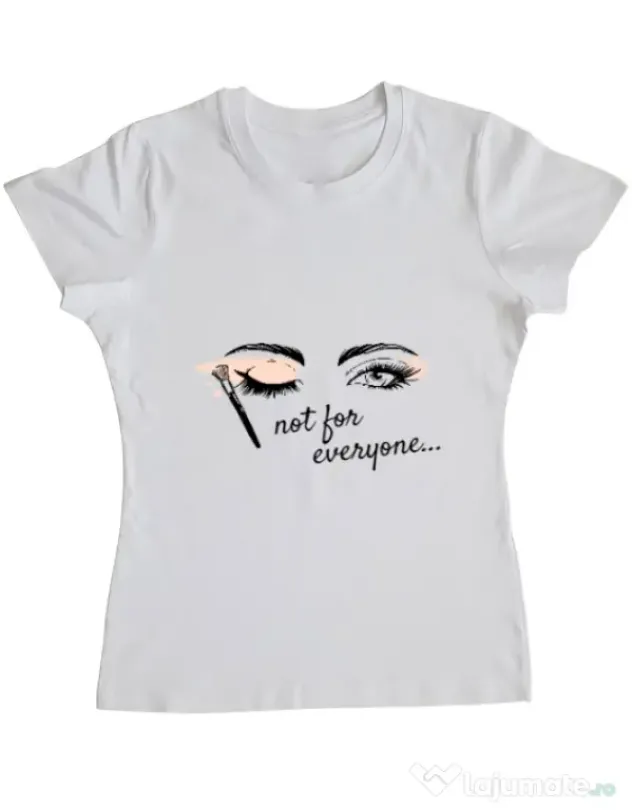 Tricou ADLER dama Not for everyone Alb