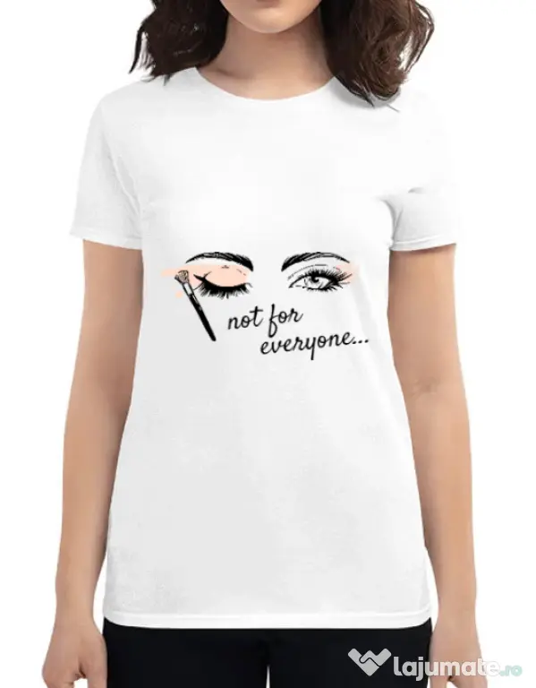 Tricou ADLER dama Not for everyone Alb