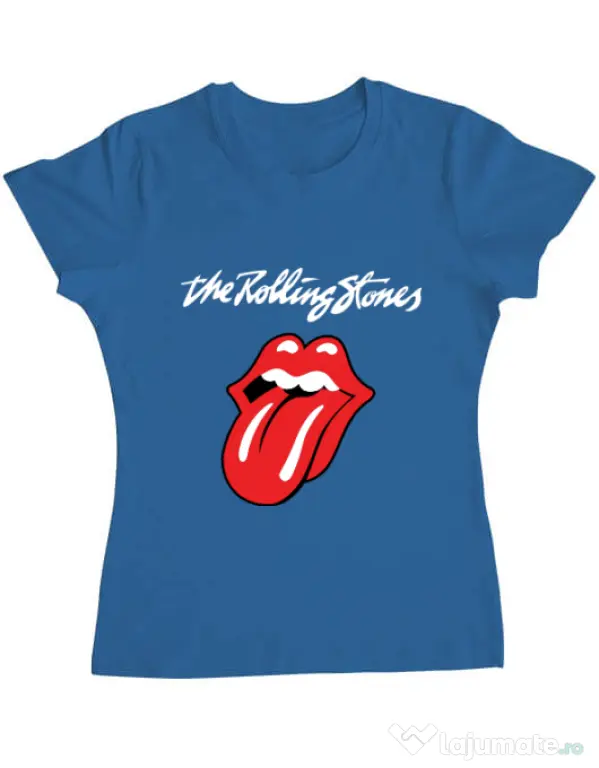 Tricou ADLER dama The Rolling Stones Albastru azuriu