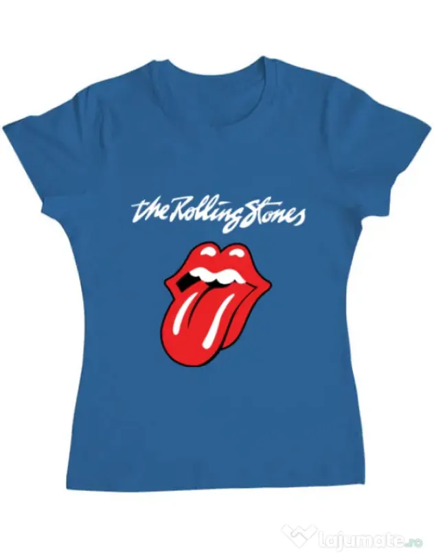 Tricou ADLER dama The Rolling Stones Albastru azuriu