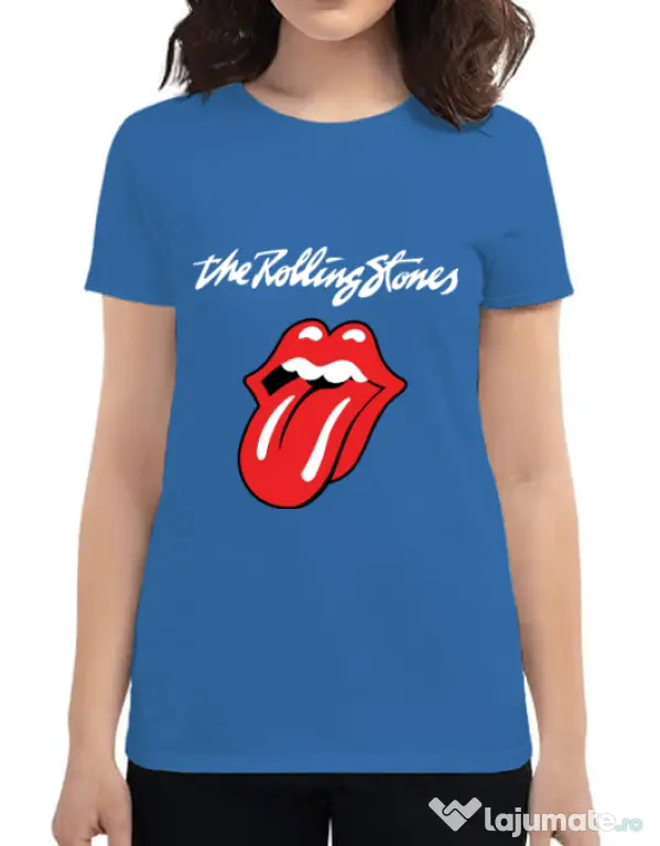 Tricou ADLER dama The Rolling Stones Albastru azuriu